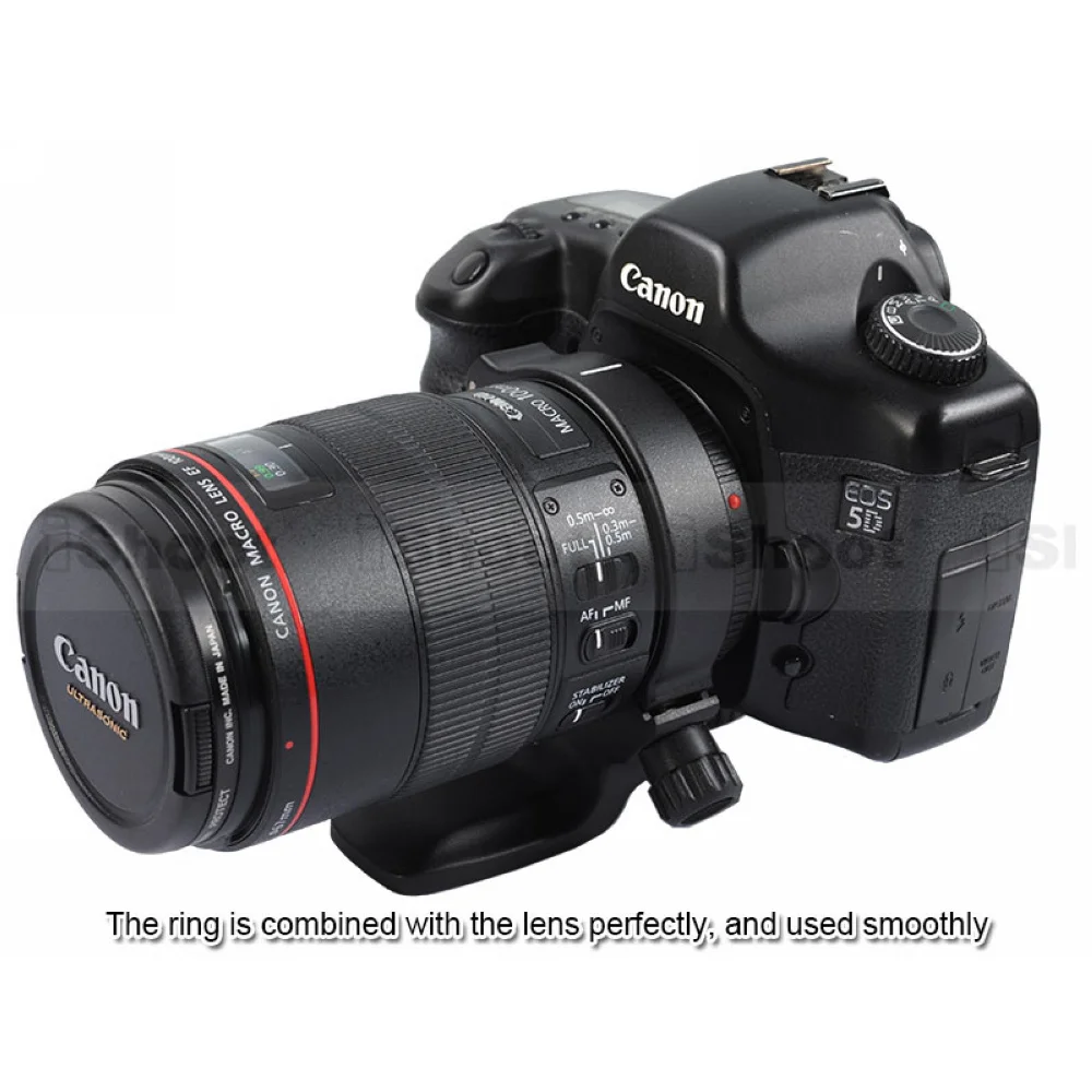 Suporte de Colar de Lente Anel de Montagem para Canon Tripé Suporte 2. 8 l é Usm Macro Lente Inferior Arca Apto Liberação Rápida Placa ef 100 - - Image 4