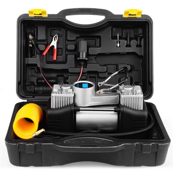 

High Efficiency 12v Portable Car Air Pump With Air Gauge