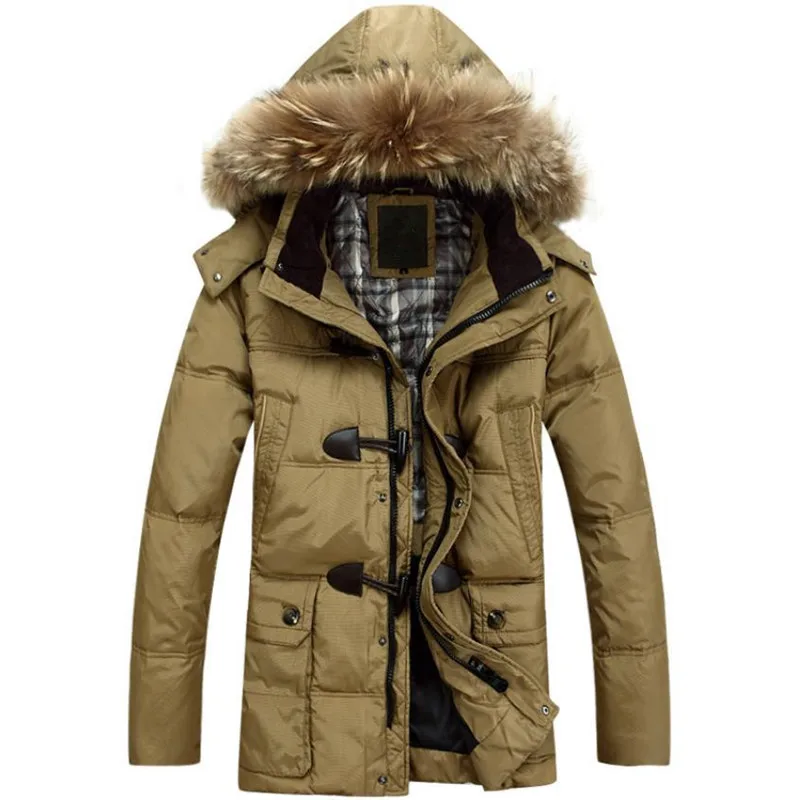 Buy Winter high end men 's cotton jacket white duck