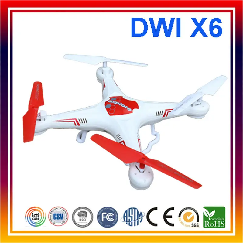 Buy Cheap 2017 New DWI X6 2.4Ghz 4CH RC RTF Quadcopter Remote Control Fly Drone without Camera Dron Toys For Gift