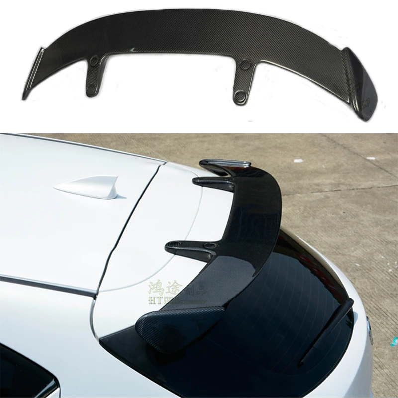 

Carbon Fiber Exterior Rear Spoiler Tail Trunk Boot Wing Decoration Car Styling For Mazda 3 Axela Hatchback 2014 2015 2016 2017