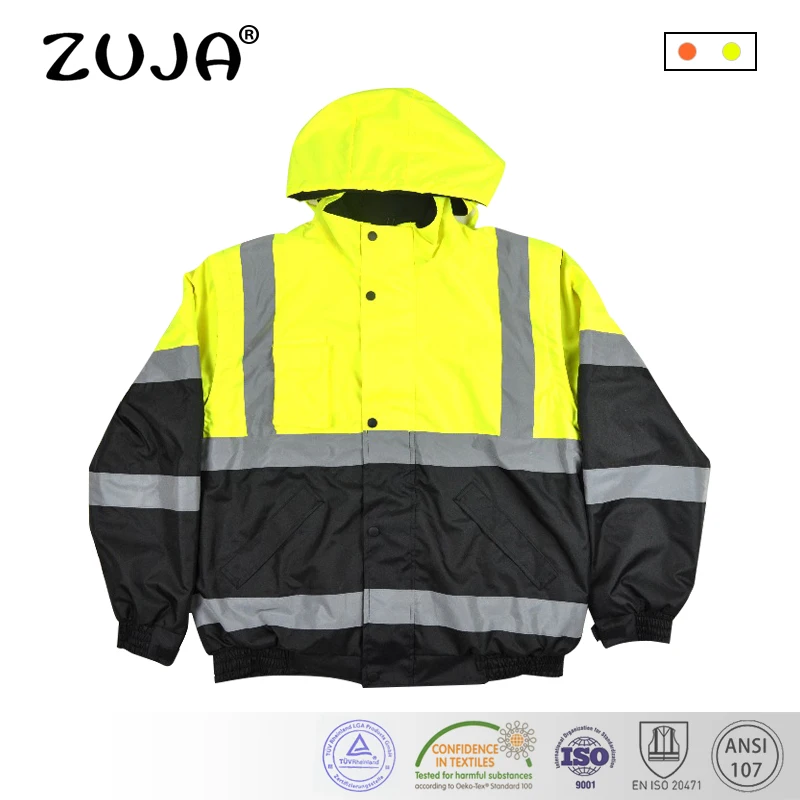 Высокое качество для мужчин открытый мульти-карманы отрывать светоотражающие безопасности Рабочая куртка Рабочая одежда