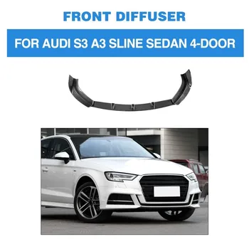 

Carbon Fiber Front Bumper Lip Spoiler for Audi S3 A3 SLINE Base Prestige Progressiv Premium Plus Sedan 4-Door 2017 - 2019