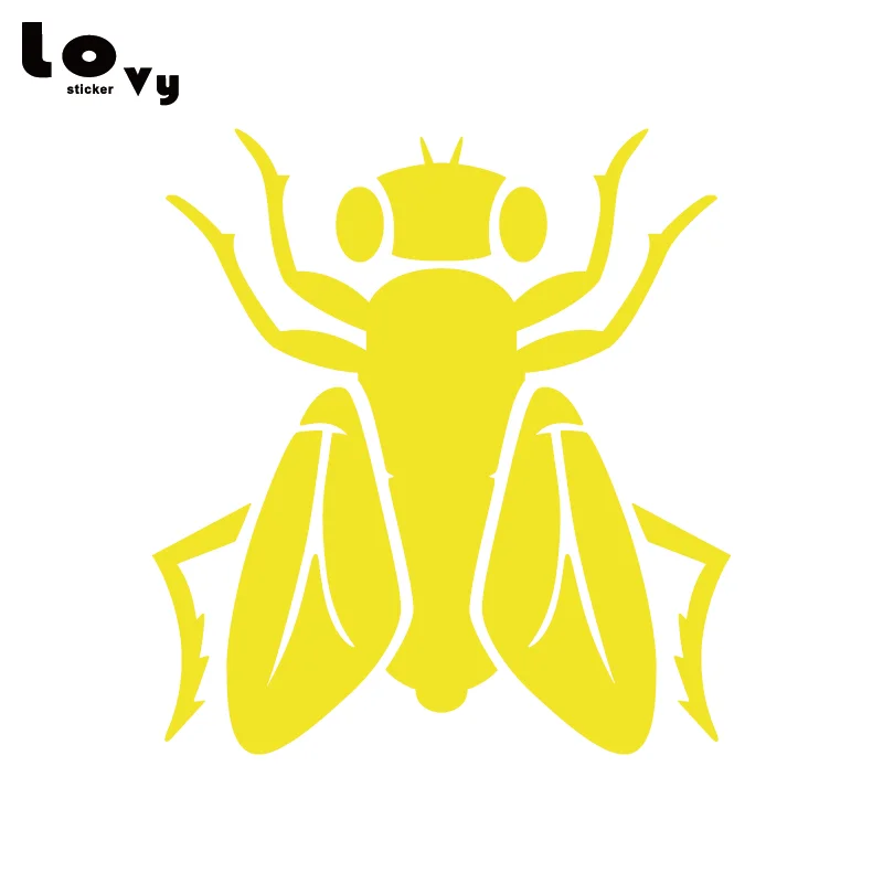 Honey Bee Insects animals stickers/car/van/bumper/window/decal 5219 yellow 