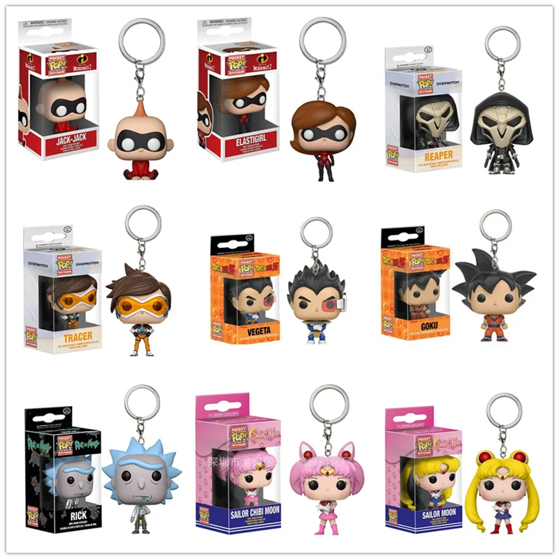 Funko pop Marvel Мстители США капитан Лига Справедливости dragon ball Z Grootted Вегета Брелок