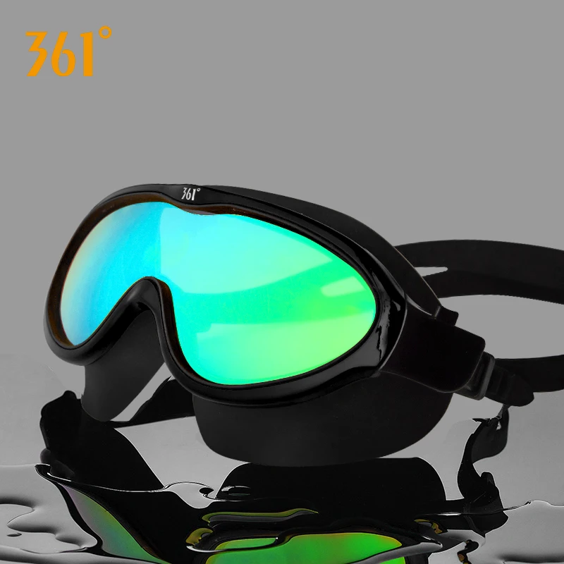 

361 Large Frame Men Women Kids Swimming Goggles HD Waterproof Anti Fog UV Protection Adult Swim Glasses Silicone Swim Eyewear