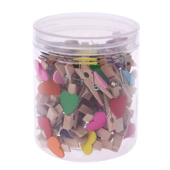 

Push Pins With Wooden Clips Heart Pushpins Tacks Thumbtacks For Cork Boards Artworks Notes Photos Craft Projects