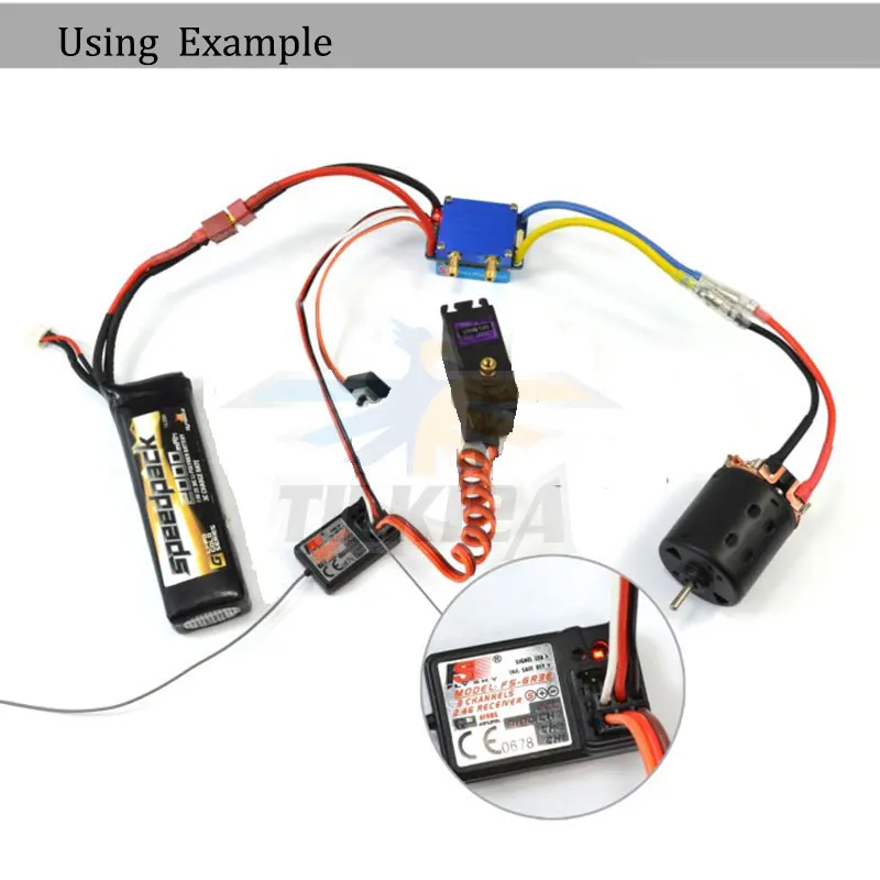 Радиоуправляемая лодка 7 2 14 8 V 320A ESC 540/775 регулятор скорости двигателя с щеткой в