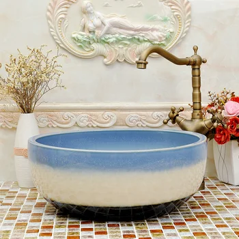 

New arrival fashion basin wash basin hand mdash . color glaze 4