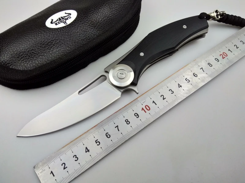 

good Flipper tactical folding knife camping hunting survival rescue pocket knives 8cr13mov blade Nylon handle outdoor hand tools