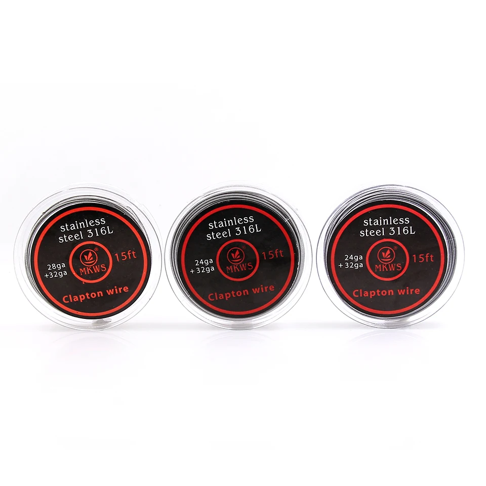 MKWS 5m/roll Clapton провод для RDA RBA ремонтный атомайзер нагревательные провода катушка 15