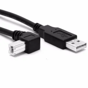 Стандартный USb 2,0 A type male-B type под углом 90 градусов кабель для принтера сканер и внешний жесткий диск 1,5 m 5ft 5 m 16ft