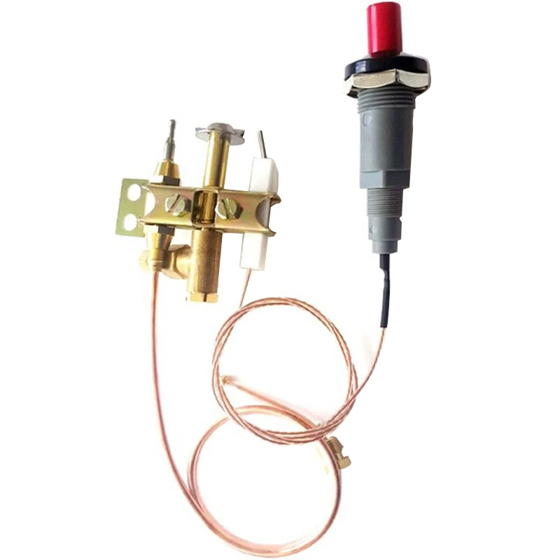 Push Button Igniter Set With Pilot Burner Thermocouple 900mm M9x1 Nuts