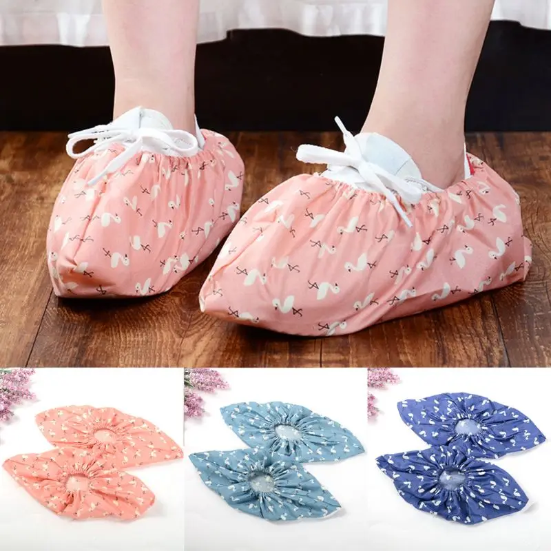 Shoe Cover Non Slip Dustproof Clean Home House Elastic Cord Shoes Universal Protector Reusable Adult Sneaker Indoor Accessories