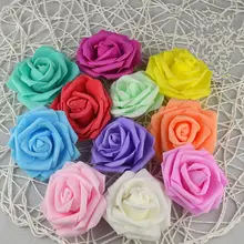 10Pcs/lot 8cm Bride Holding Artificial Flowers Romantic Wedding Colorful Bridesmaid Bouquet Handmade Bridal Wedding Accessories 