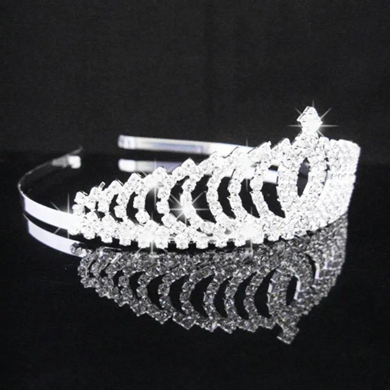 

Women Lady Girl Crystal Crown Headband Wedding Bridal Bride Headwear Tiara Jewelry Hair Accessories KQS8