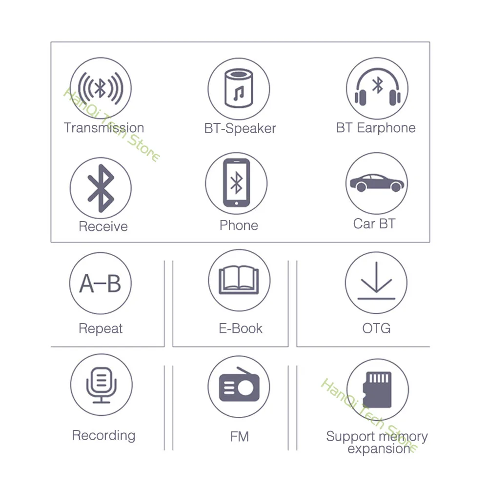 Новинка оригинальный MP3 плеер RUIZU X51 с поддержкой Bluetooth спортивный записью fm радио