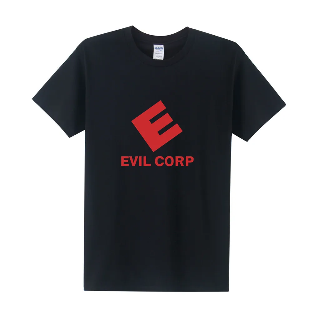 Футболка мужская хлопковая с коротким рукавом и логотипом Mr Robot Evil Corp|men t shirt|men