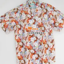 Мужская хлопковая Повседневная рубашка коммерческой службы маленький цветок пляжные рубашки гавайи рубашки 2XL 3XL