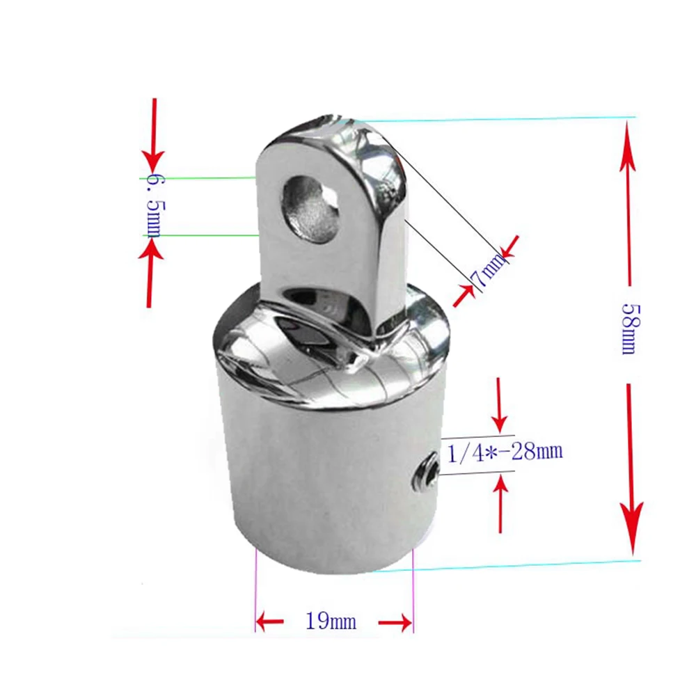 316 морской из нержавеющей стали заглушка для глаз Bimini Топ фитинг/аппаратное соединение труб морская яхта аппаратный соединитель трубы