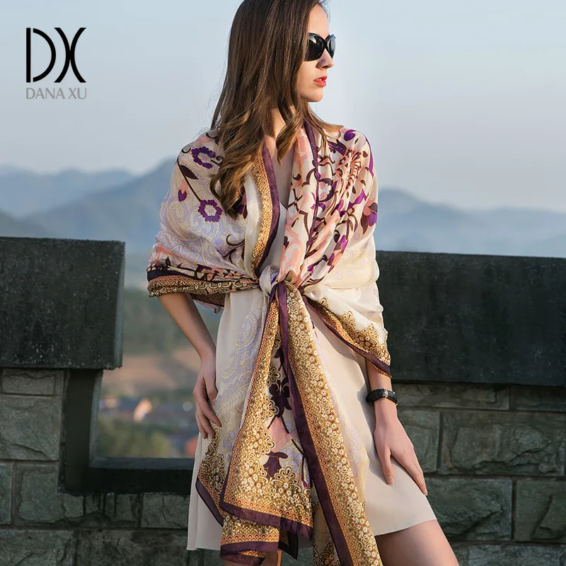 Economici Chiffon di Seta Bandana Sciarpa di Modo Delle Donne Del Progettista di Marca Sciarpa di Inverno Scialli E Sciarpe Sjaal Cachecol sciarpe Foulards Femme