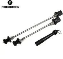 ROCKBROS Cycling Bike Anti Theft Skewers Ultralight Bike MTB Wheels Locking Security Quick Release Skewers Bike Bicycle Parts