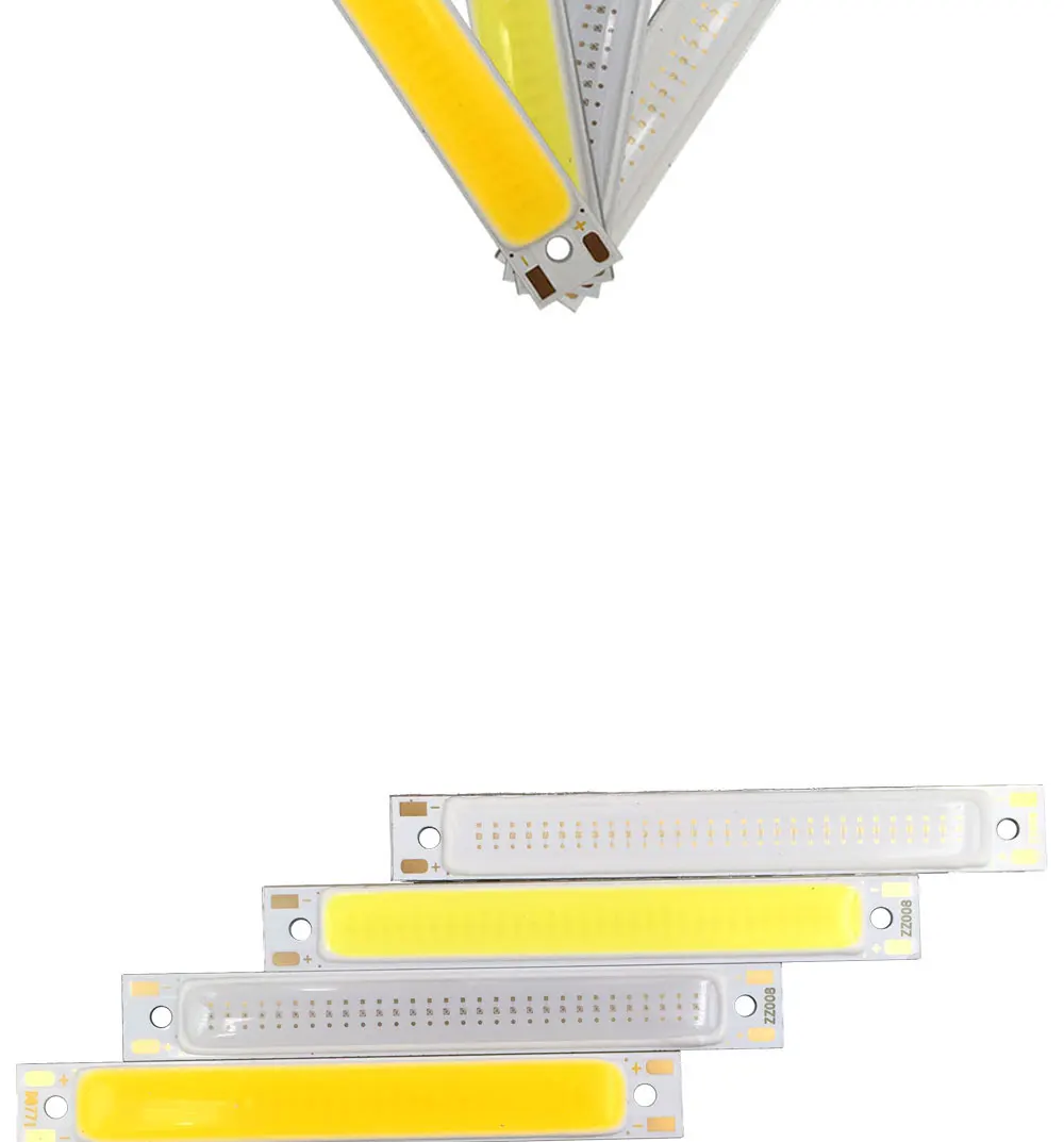 608mm 2V 3V COB LED Light Bulb 60mm Strip Red Bule Warm Cool White 1W 3W 3.7V LED Lighting Source for DIY Work Lamps (3)