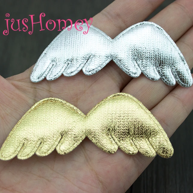 Mini Small Angel Wings for Crafts White 3D Wings Patches Clothes Applique  DIY Crafts Set of 12