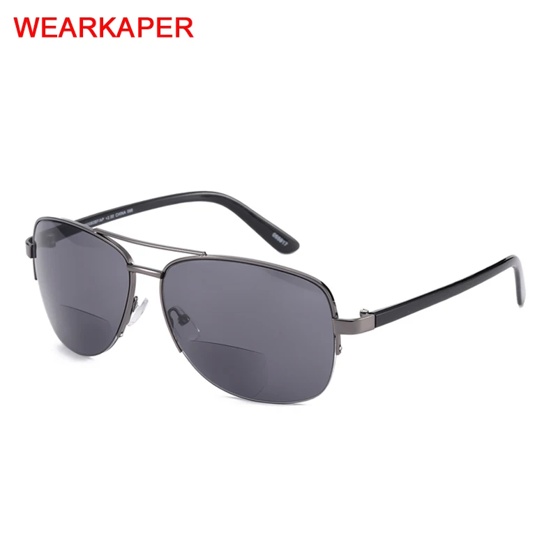 

WEARKAPER 1.0-3.5 Reading Glasses Women Sunglasses Look Near Far Bifocals Spectacles Multifunction Glasses magnifier Gradient