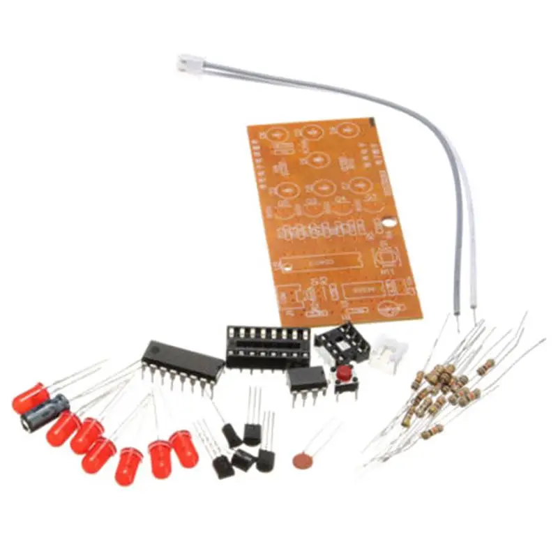 

Electronic Dice Kits Suite LED Circuit Kits Stable 4.5-5V Red LED Lights Gadgets