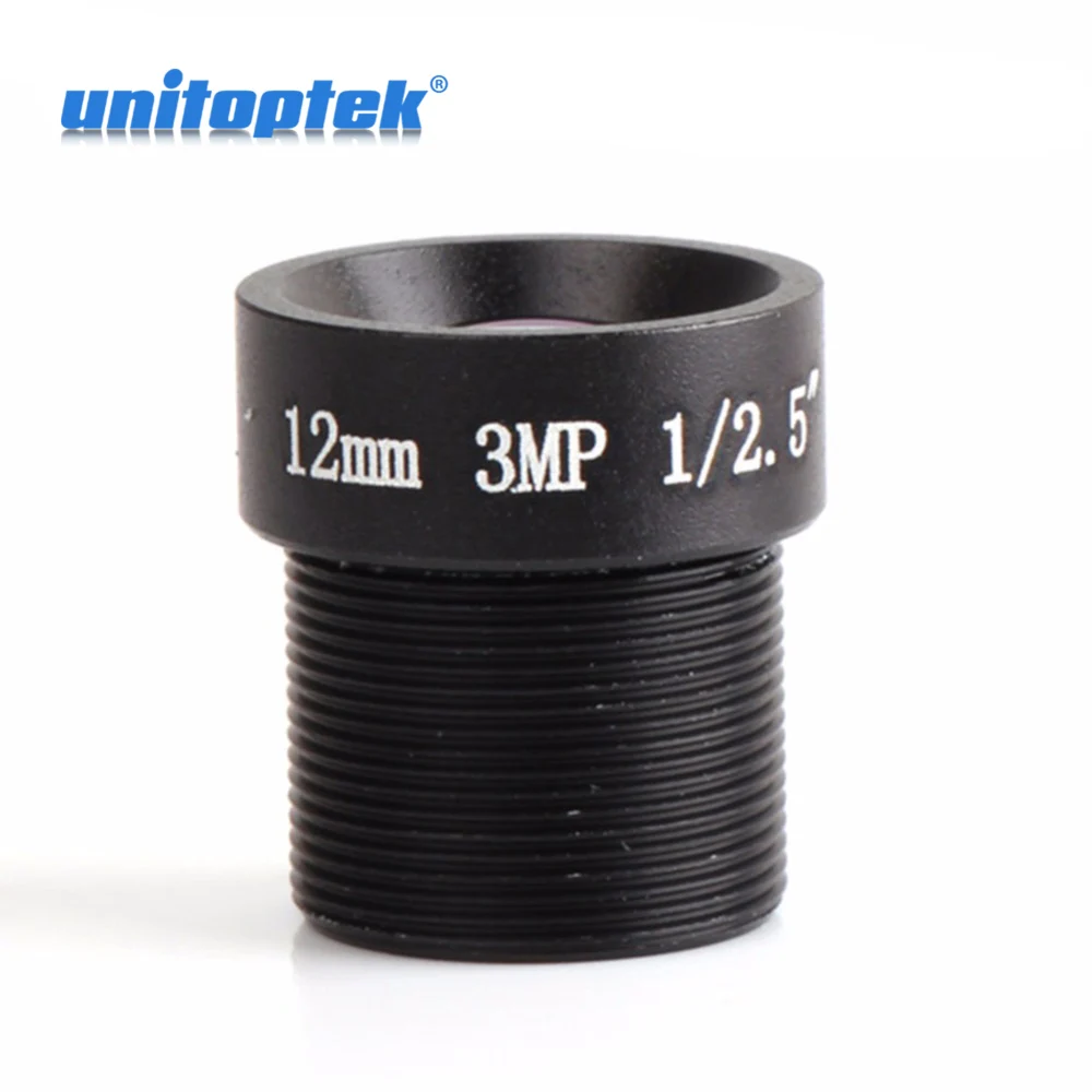 

3.0 Megapixel HD 12mm 26.2 Degrees Wide Angle View Board Lens 3MP 1/2.5" M12 Mount For CCTV IP / AHD / HDCVI Camera