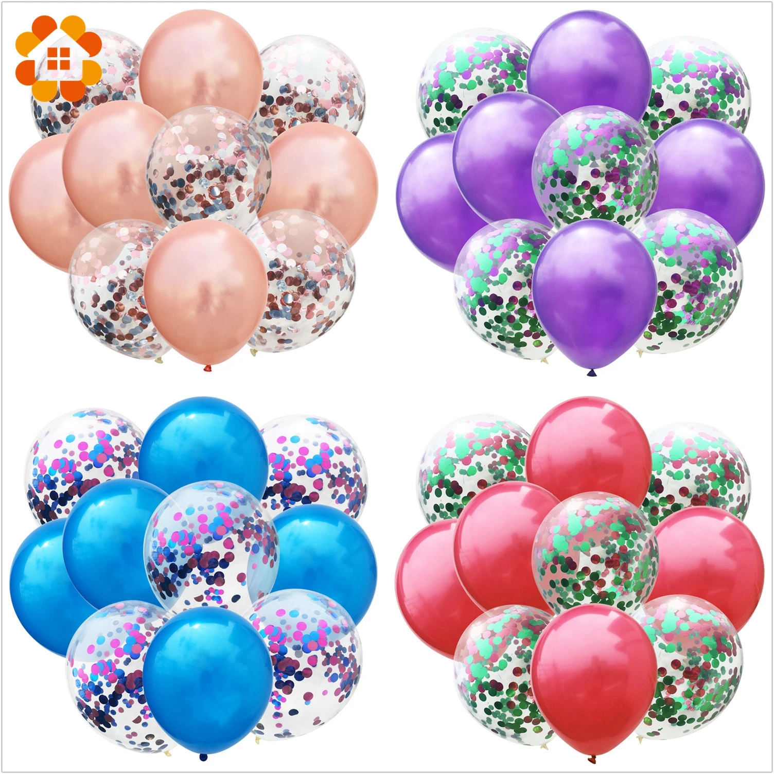 10Pcs12inch конфетти латексные воздушные шары надувной шар Гелиевый для дня рождения
