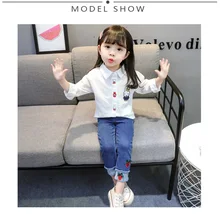 Школьная рубашка для мальчиков; блуза для девочек; shein; детская Удобная хлопковая Повседневная Мягкая белая рубашка с рисунком кролика для маленьких детей