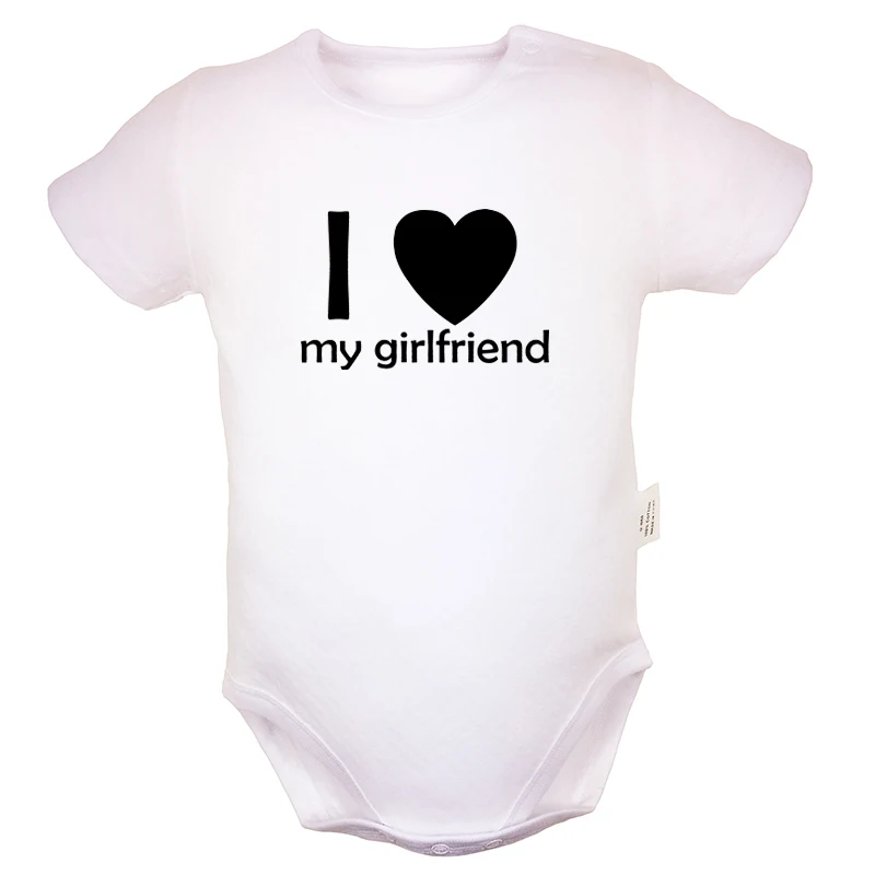 YcBSW3050D Nu Rock Band забавные Охотники за привидениями I Love My Boyfriend Design, боди для новорожденных, костюм для малышей, комбинезон Onsies, хлопковая одежда - Цвет: YcBSW3050D