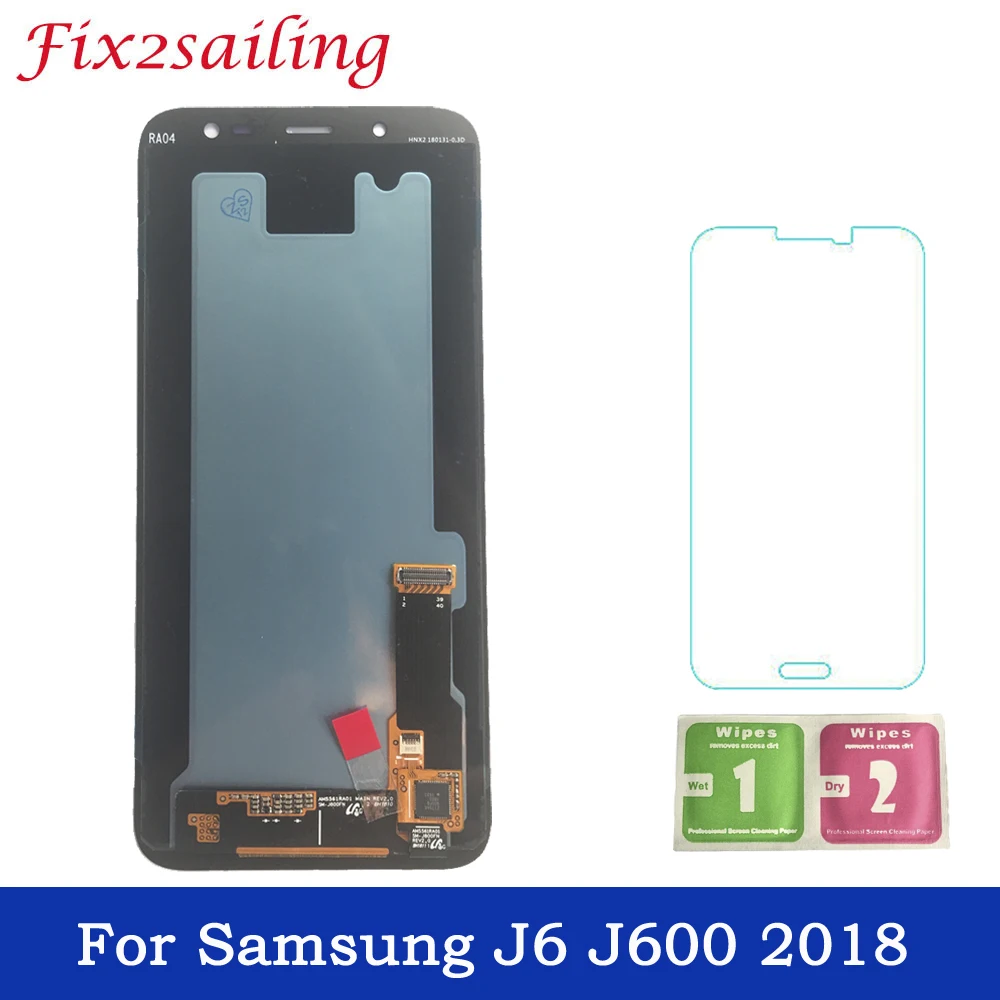 

Super AMOLED LCDs For Samsung Galaxy J6 J600 2018 J600F J600F/DS J600G/DS LCD Display Touch Screen Digitizer Assembly Replacment