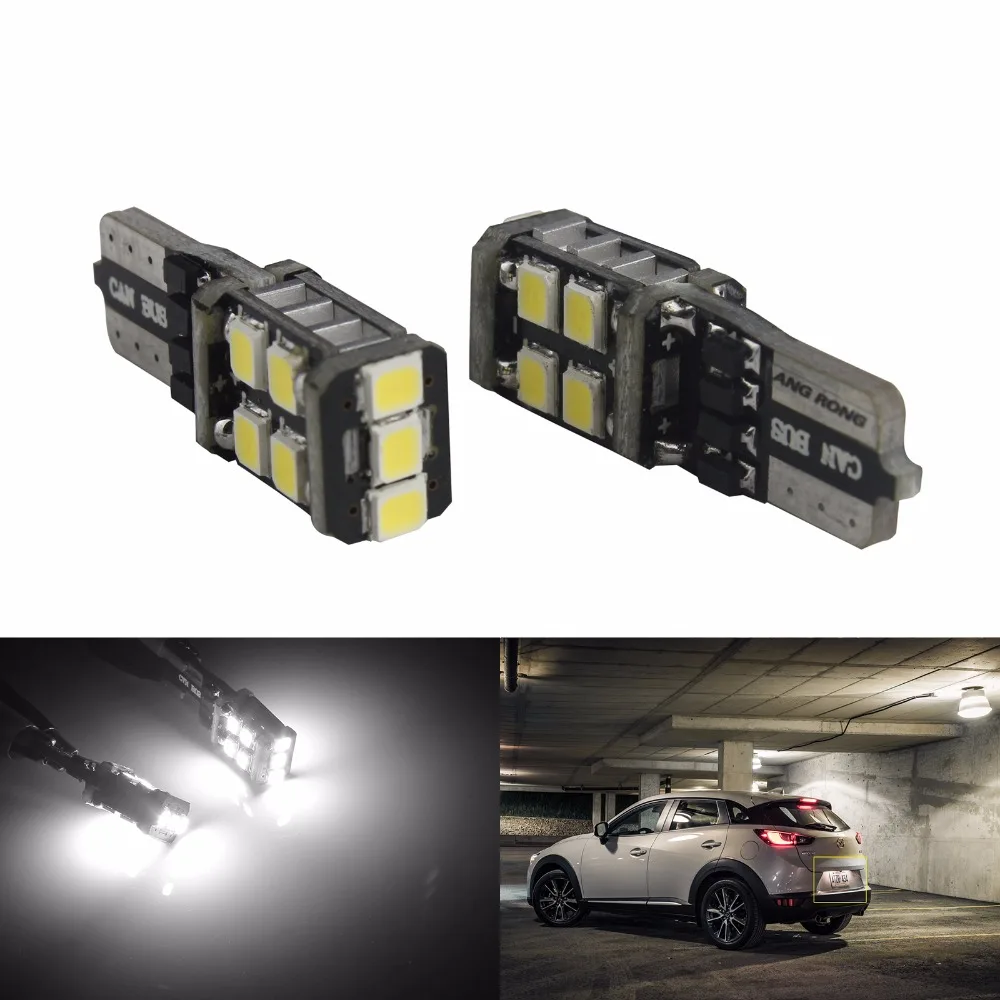 ANGRONG 10 шт. Белый T10 W5W 168 194 Canbus 11 SMD 3528 Светодиодный бокосветильник свет номерной