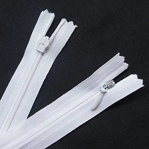 Buy 30pcs White Invisible Zippers Pillow Garment Dress