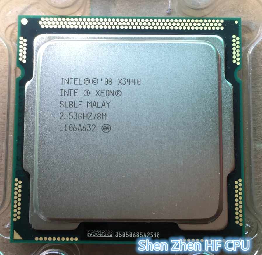 Intel Xeon X3440 x3440 4 ядра 2 53 ГГц LGA 1156 8 м Кэш 95 Вт Desktop Процессор I5 650 i5 750 760 может работать |