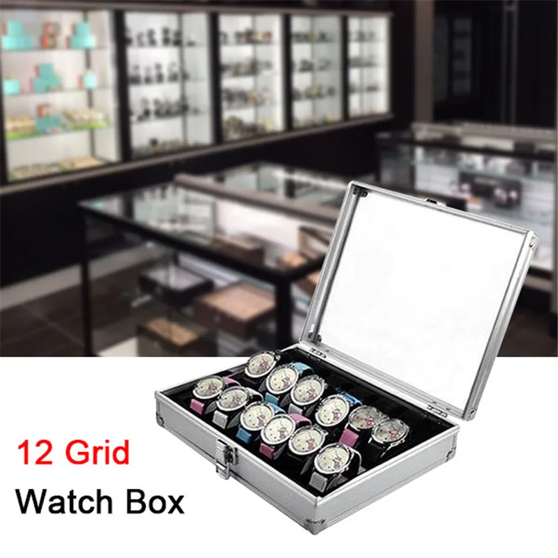 

Glass Fragile Pack More Cotton Delivery 12 Grid Watch Box Watch Display Storage Box Bracket Accessories Decorative Cabinet