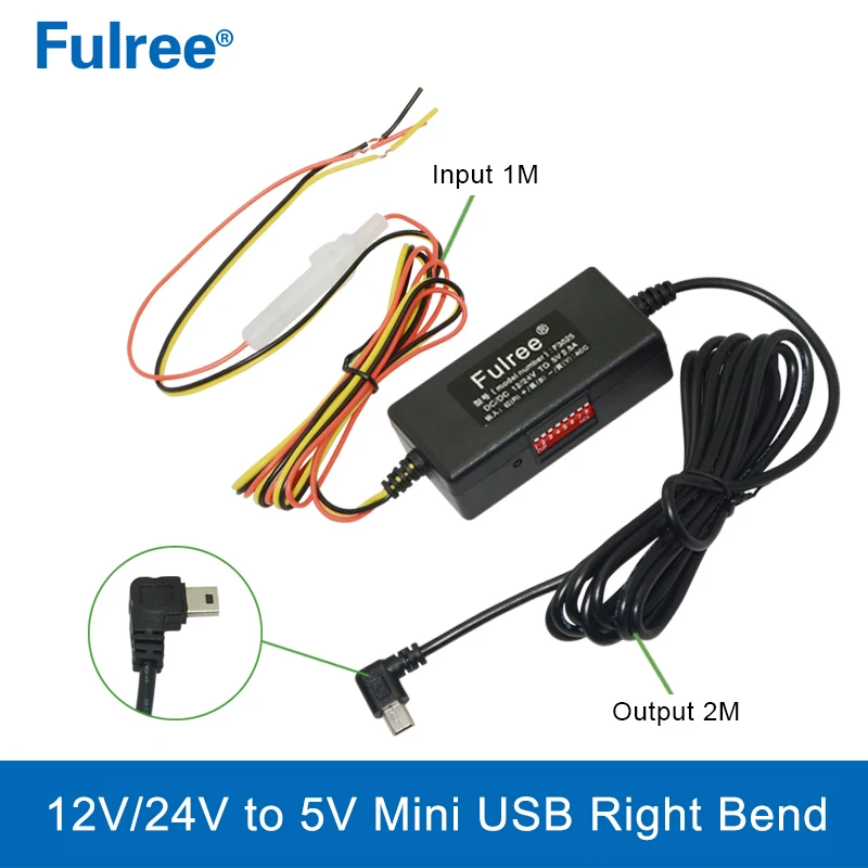 Автомобильный мини-видеорегистратор с Micro USB 12 В 24 до 5 2 А |