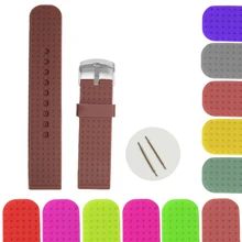 18 шт./лот Ассорти Цвета 22 мм силиконовые Силиконовая форма-украшение для торта домашние тапочки для мужчин и для женщин; мужские для ремешка часов WB1053