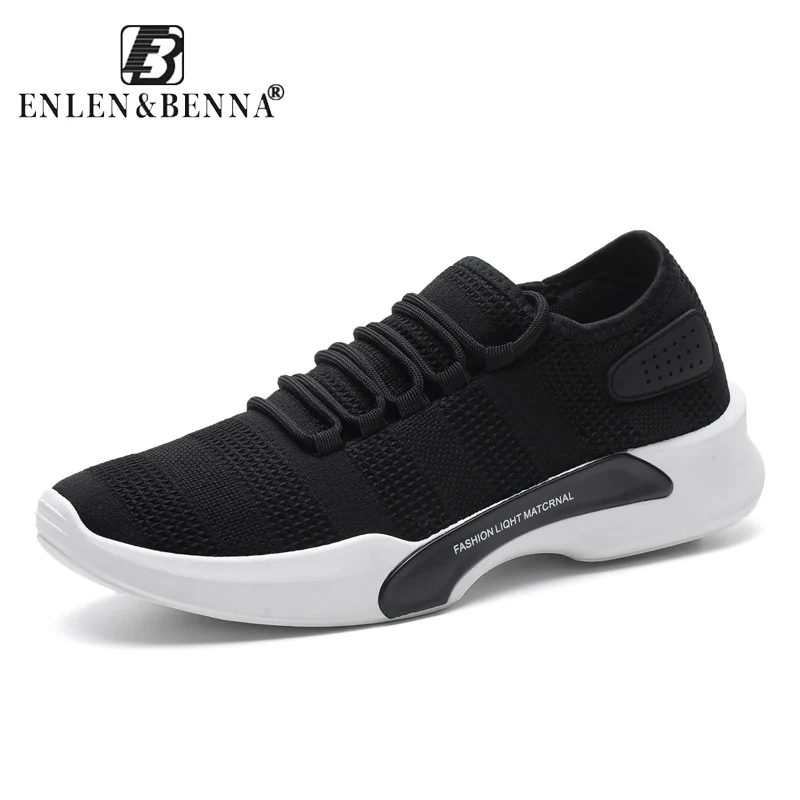 Luxury Brand Running Lace up Shoes Men Comfortable Breathable Walking