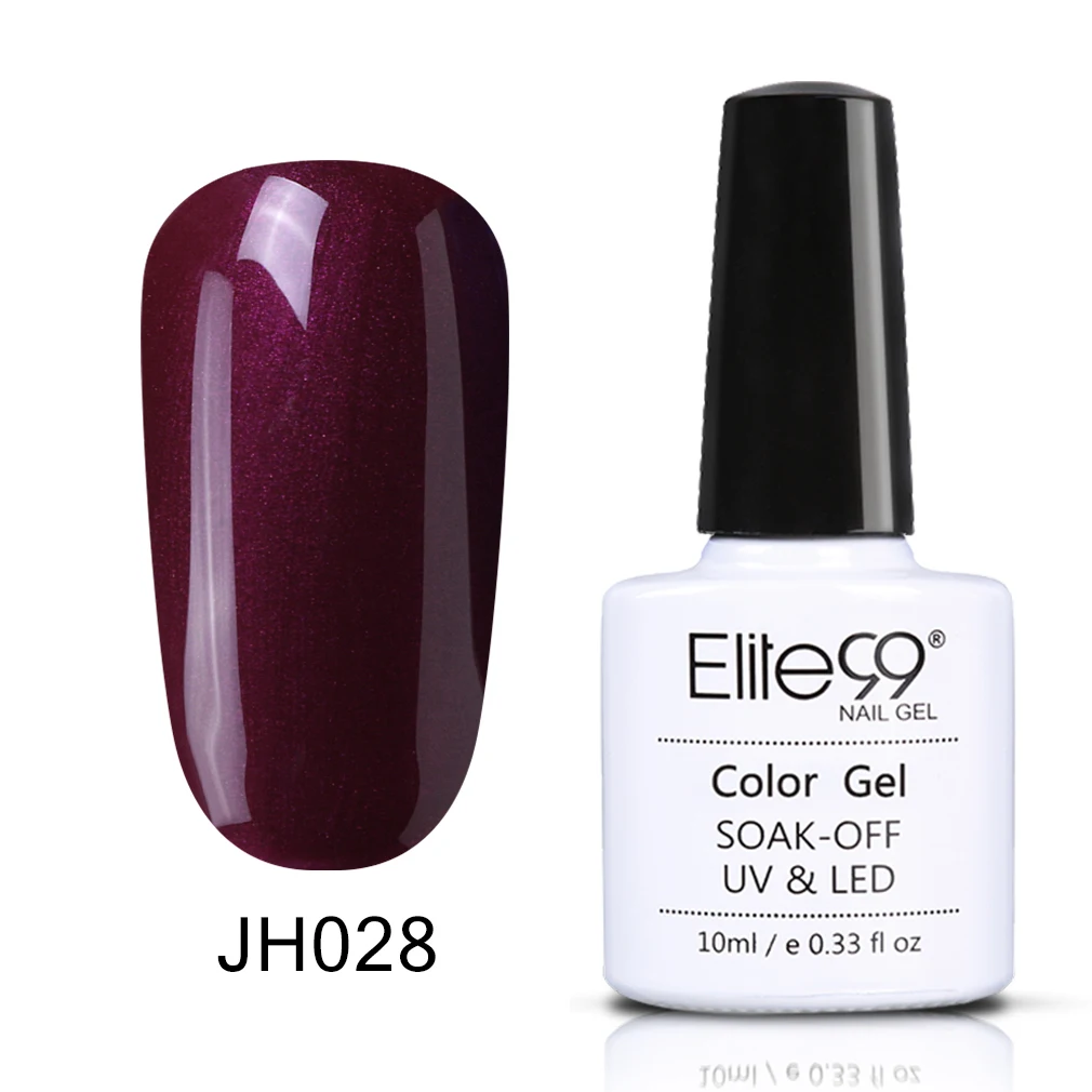 Elite99 стиль 1 шт. красочные замочить от гель-лак 10 мл долгое уф-гель для ногтей красоты 12 красный цвета для выбора - Цвет: JH028
