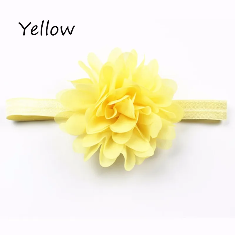 Fashion Girls Headbands Chiffon Kids Hairband Flower Infant Headwear Photography Props 8 Colors Hair Accesories Free Shipping (10)