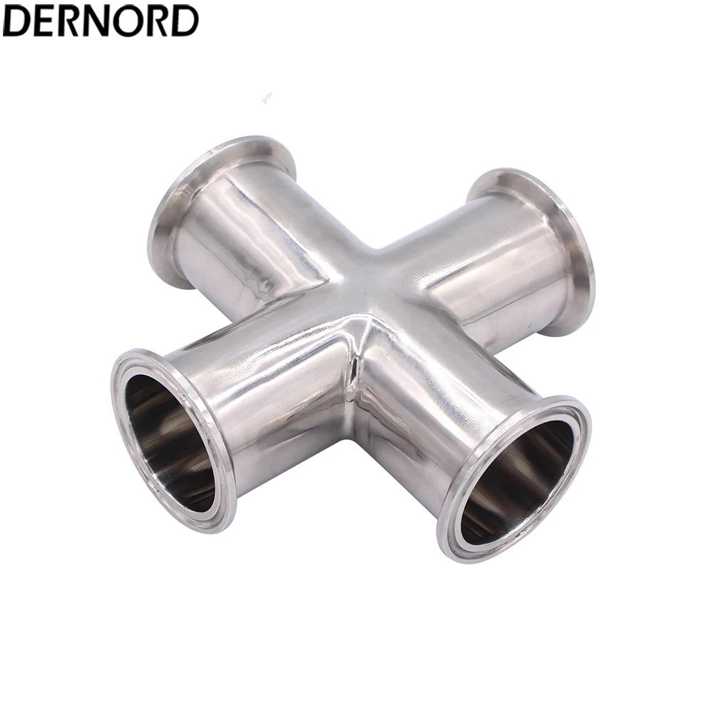 DERNORD 51 мм Труба OD x 2 &quotTri Clamp 4 Way Cross санитарный фитинг 304 нержавеющая сталь 304SS для