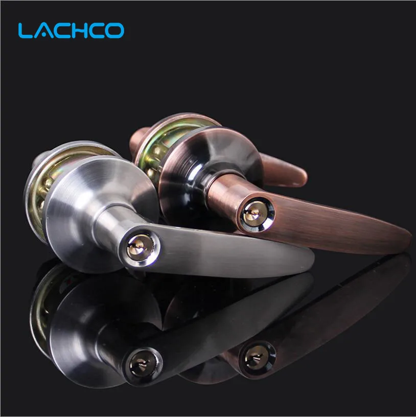 Special Chance of  Security Door Lock With Key Safe Lock Satin Nickel Door Handles Entrance Locker Zinc Alloy Stainles