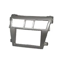 2 Din coche Radios estéreo fascia panel Marcos kit de instalación de DASH DVD para Toyota VIOS, belta, yaris sedán (negro)