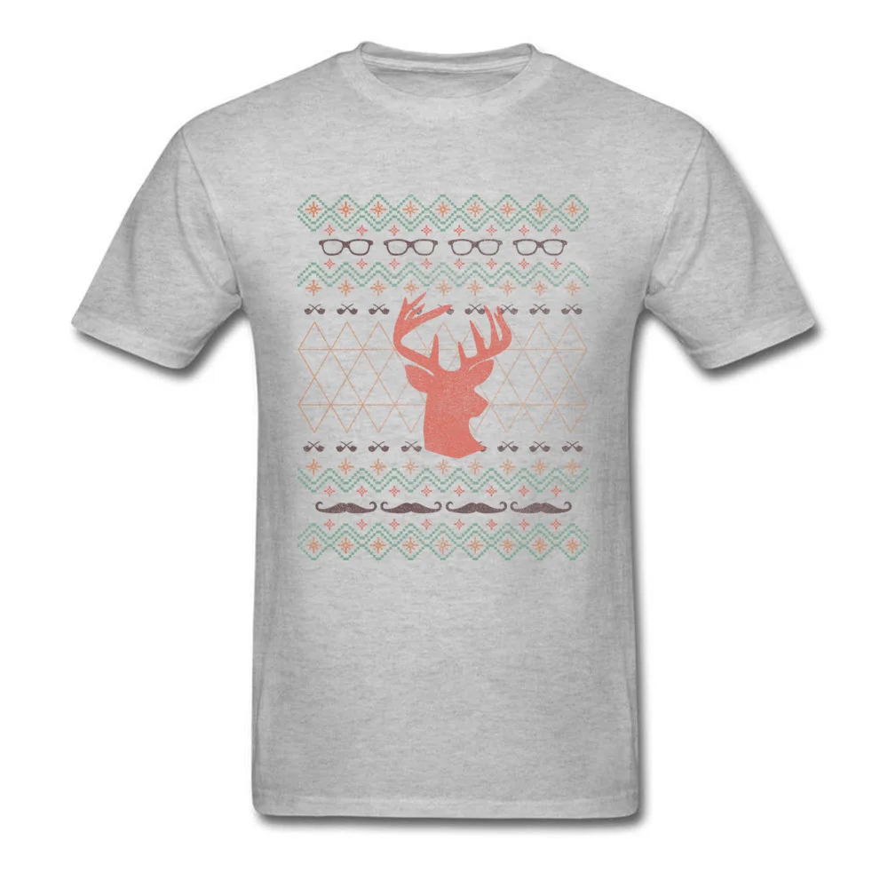 New Coming Youth Tshirts Round Collar Short Sleeve 100% Cotton HIPSTER SWEATERS IS HIPSTER! Tees Slim Fit Tshirts HIPSTER SWEATERS IS HIPSTER! grey