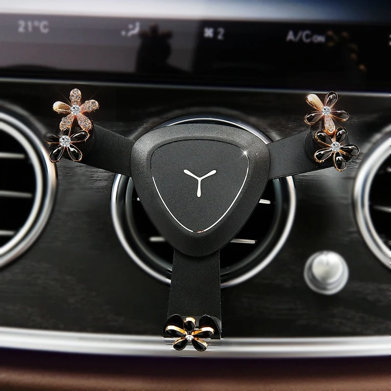 Flower-Diamond-Crystal-Gravity-Car-Mobile-Phone-Holder-Air-Vent-Monut-Stand-Support-GPS-Car-Phone-Holder-1