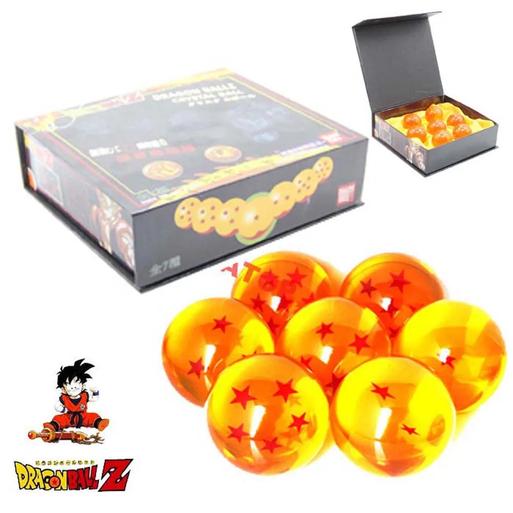 7Pcs 4 5cm 1 2 3 4 5 6 7 star dragon ball dragonball z action